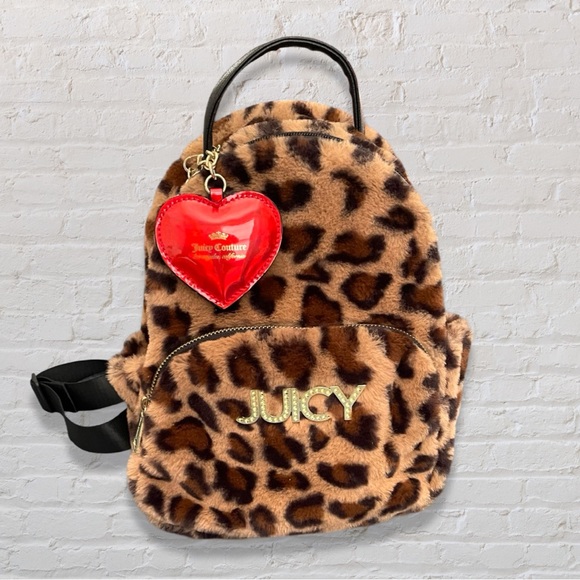 Juicy Couture Handbags - RARE Juicy Couture Leopard Print Backpack